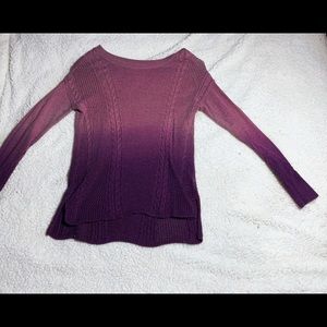 Purple ombré sweater